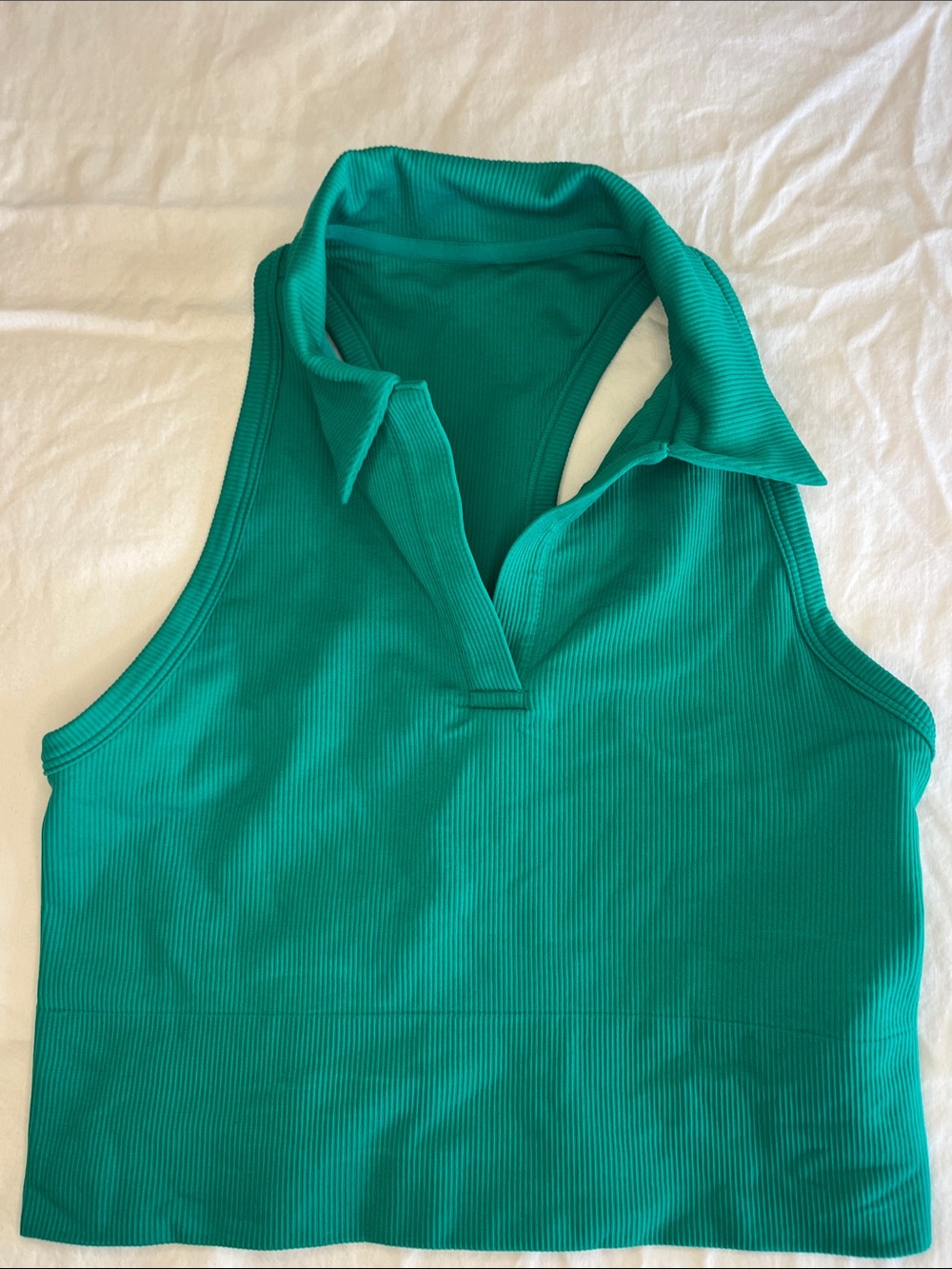 Athleta collared race back tank